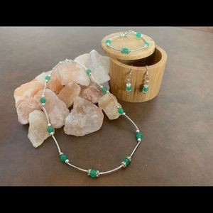 Handmade Jades with Rare swarouski crystal